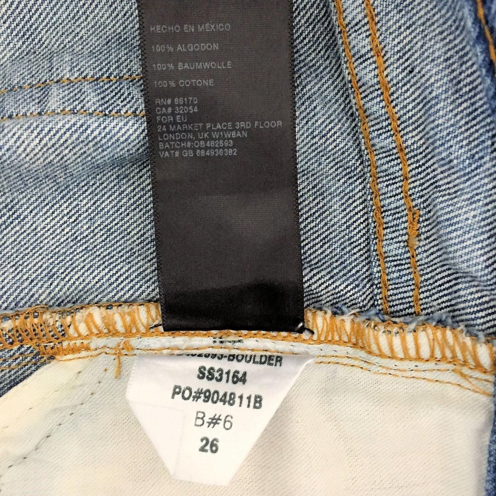 BDG Urban Outfitters Rolled Hem Womens Mom Shorts Frayed Hems Size 26 - Picture 6 of 6